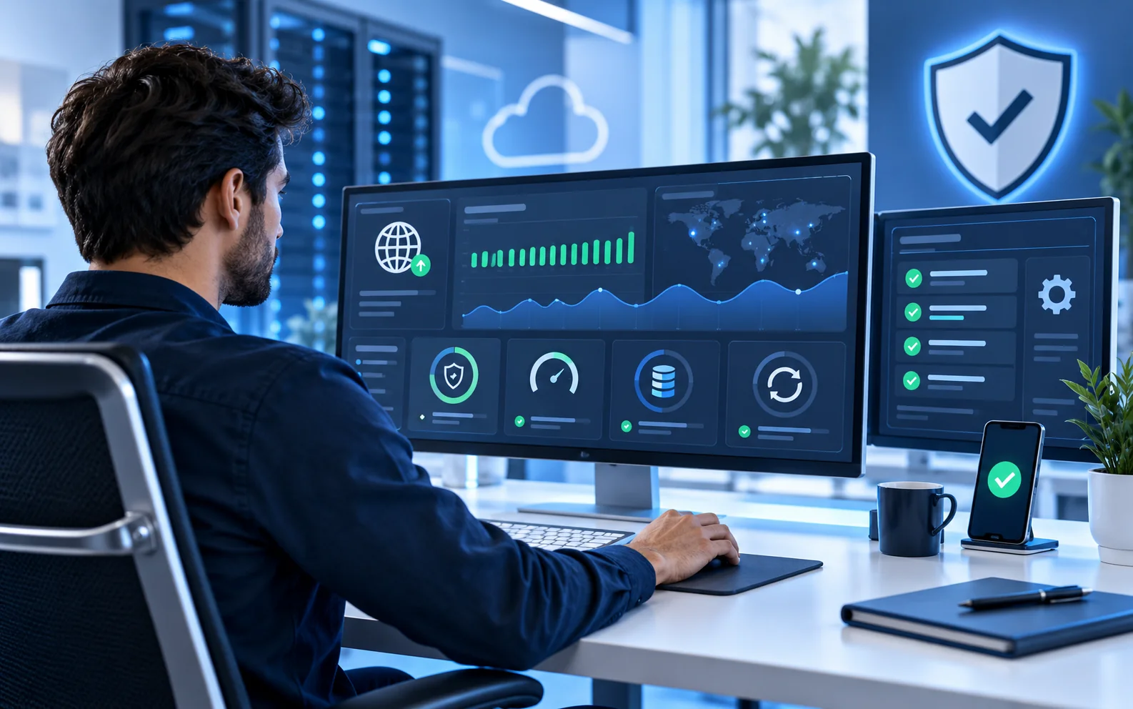 Monitoreo técnico y mantención continua de un sitio web profesional